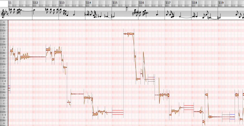 Turntable break vocal melody